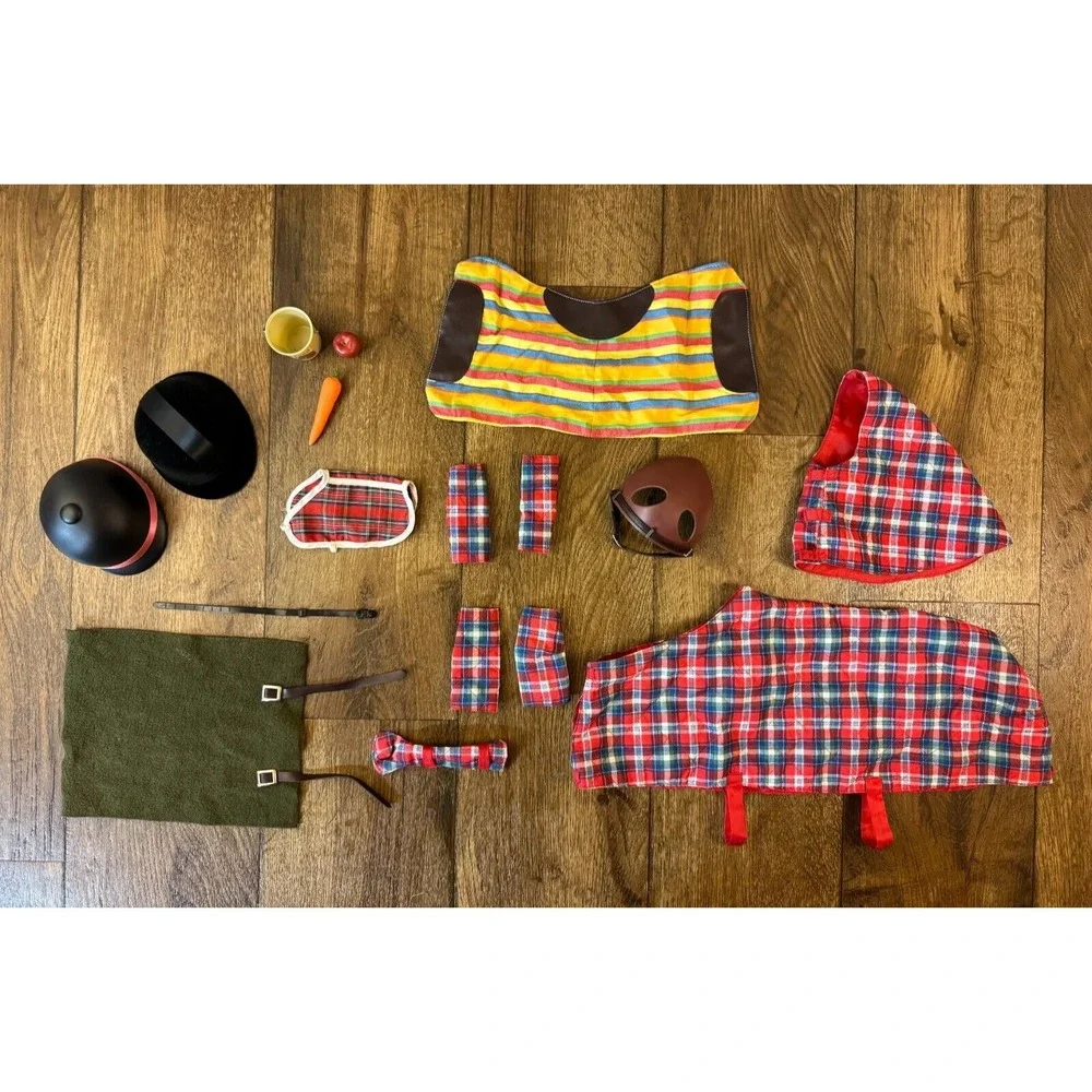 Our Generation Battat 18 Inch Doll‎ Horse Lot Blanket Helmet Food Accessories.